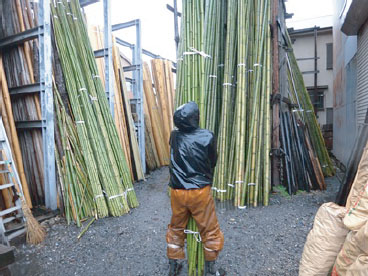 国産の竹材にこだわる
