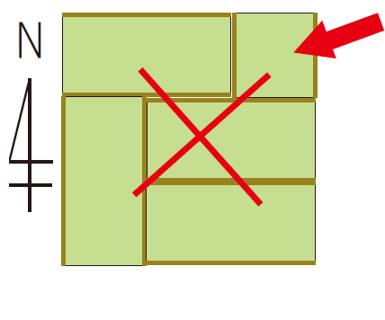畳の敷き方タブー
