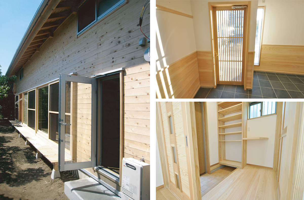 玄関・勝手口回り